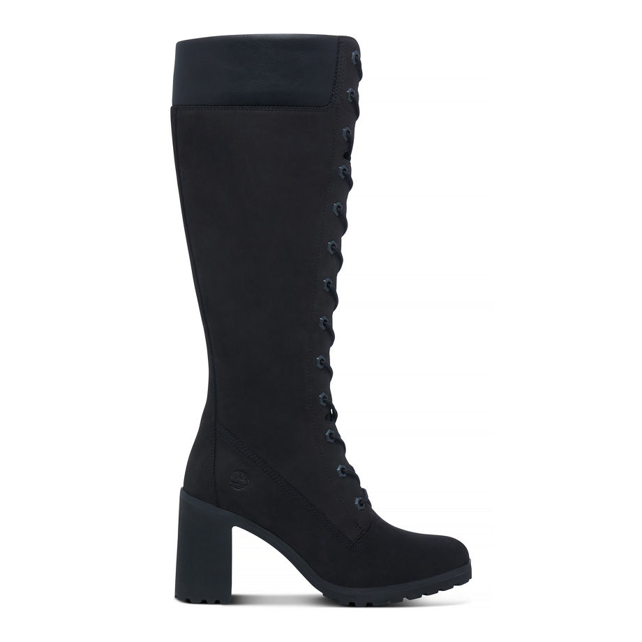 Timberland Women's Allington 14-Inch Boot Black Black Nubuck