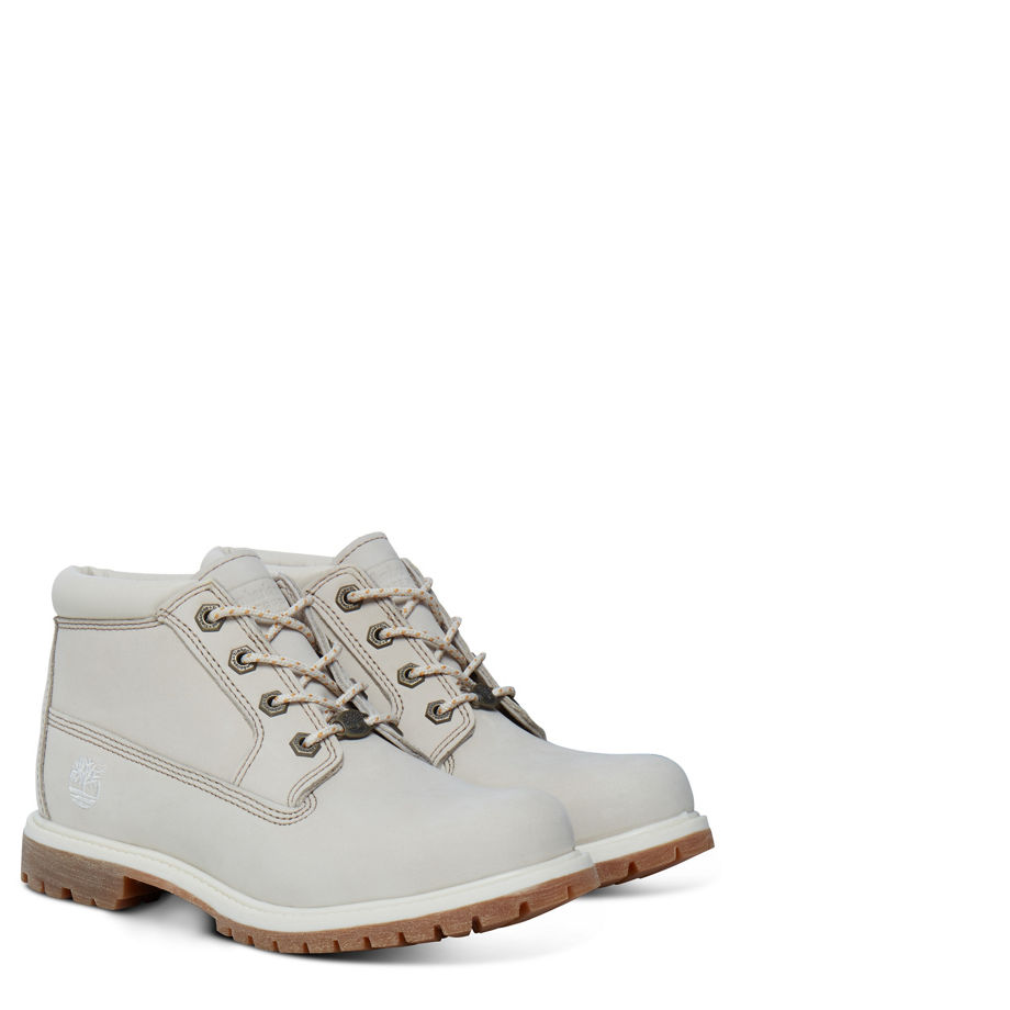 Timberland Women's Nellie Chukka White Winter White Nubuck
