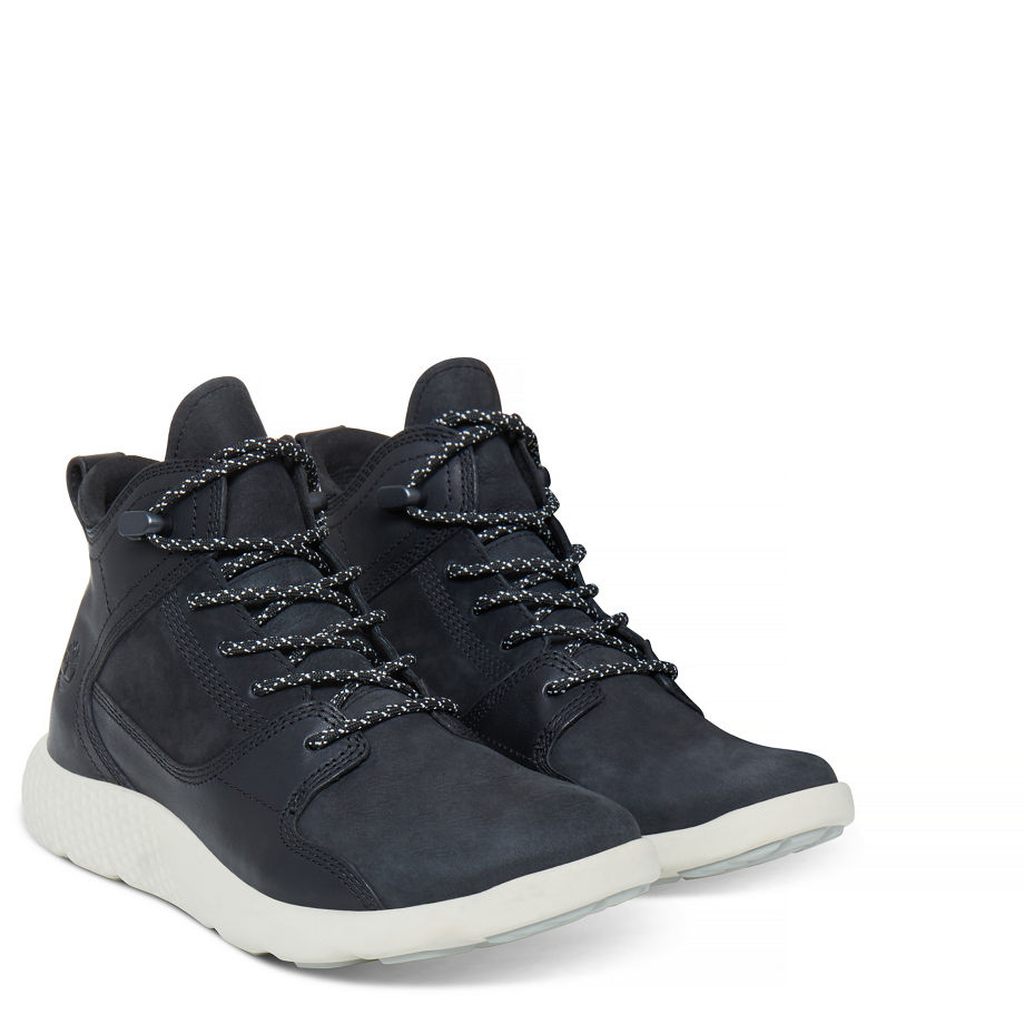 Timberland Women's Flyroam Leather Sneakerboot Jet Black Jet Black Tbl Forty