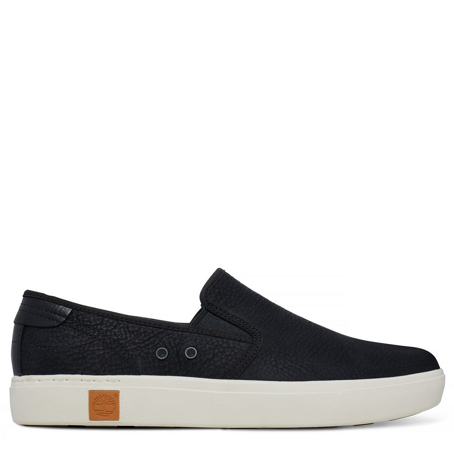 Timberland Men's Amherst Slip-On Oxford Black Black Vecchio