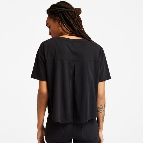 Timberland Women's Cropped Logo T-Shirt