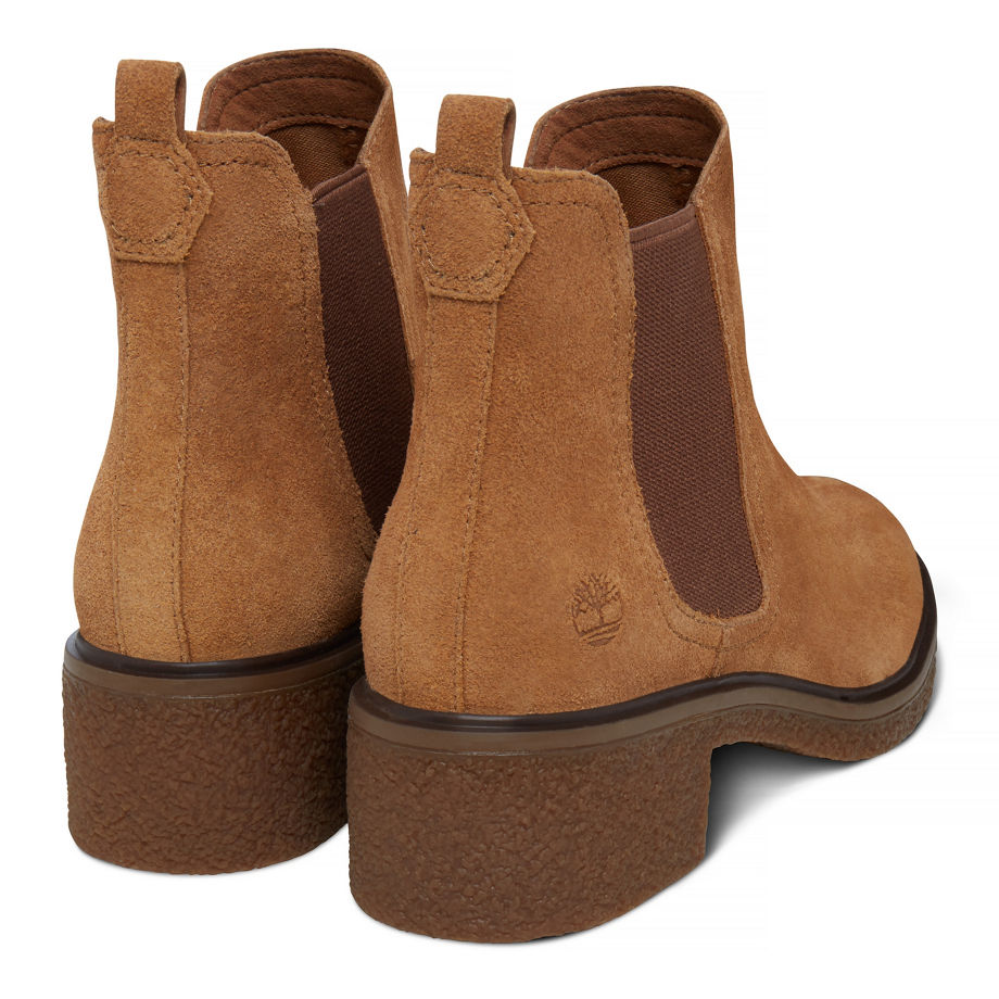 Timberland Women's Brinda Chelsea Tan Trapper Tan Suede