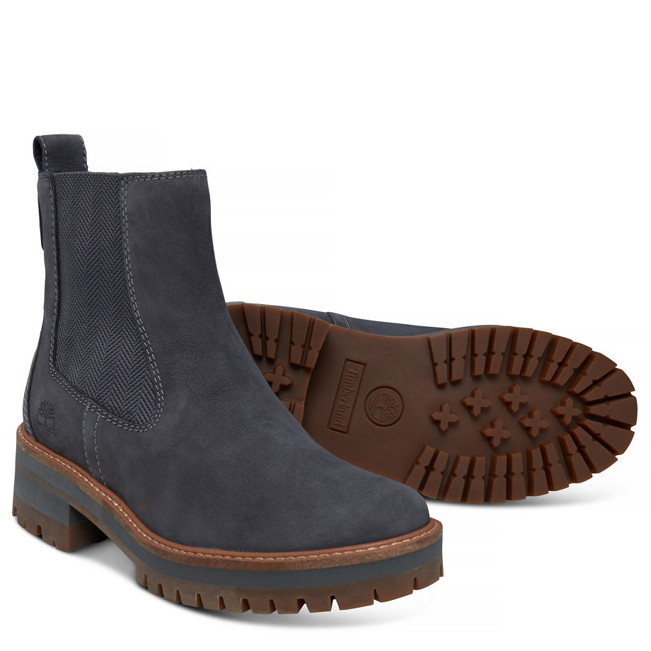 Timberland Women's Courmayeur Valley Chelsea Dark Grey Dark Grey Earthybuck