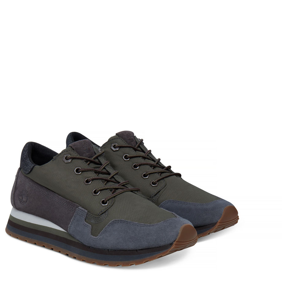 Timberland Women's Antwerp Air Trainer Brown/Green Mulch/Forged Iron Suede