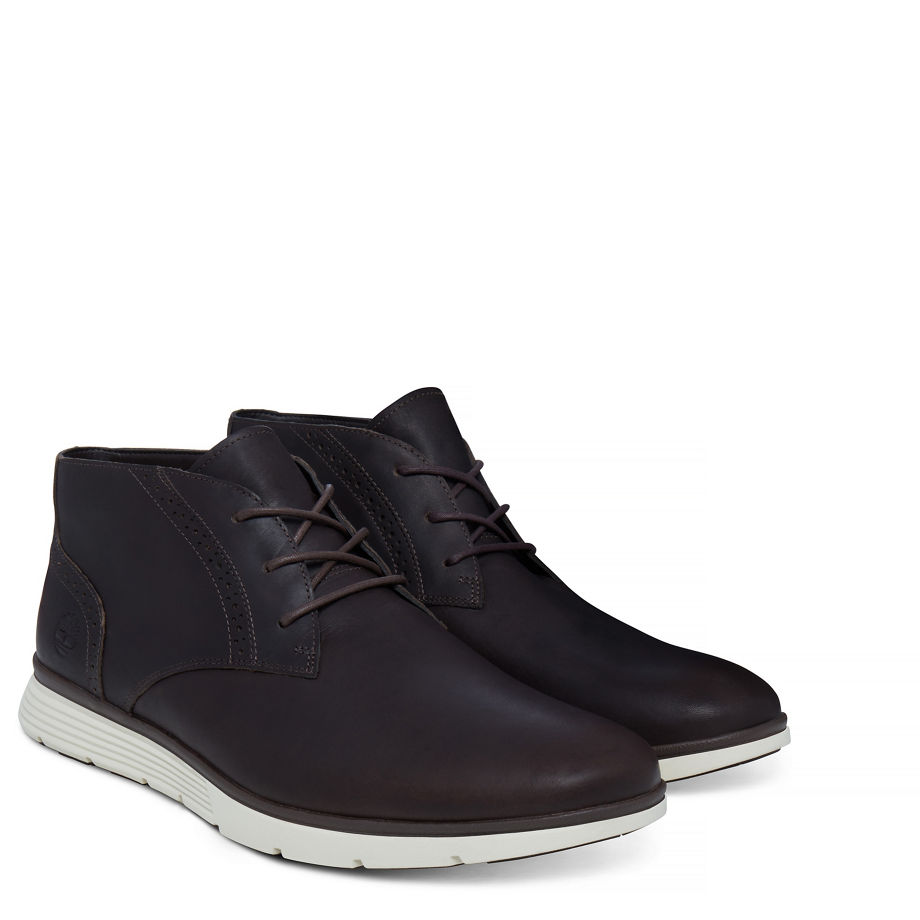Timberland Men's Franklin Park Brogue Chukka Dark Brown Mulch Mincio