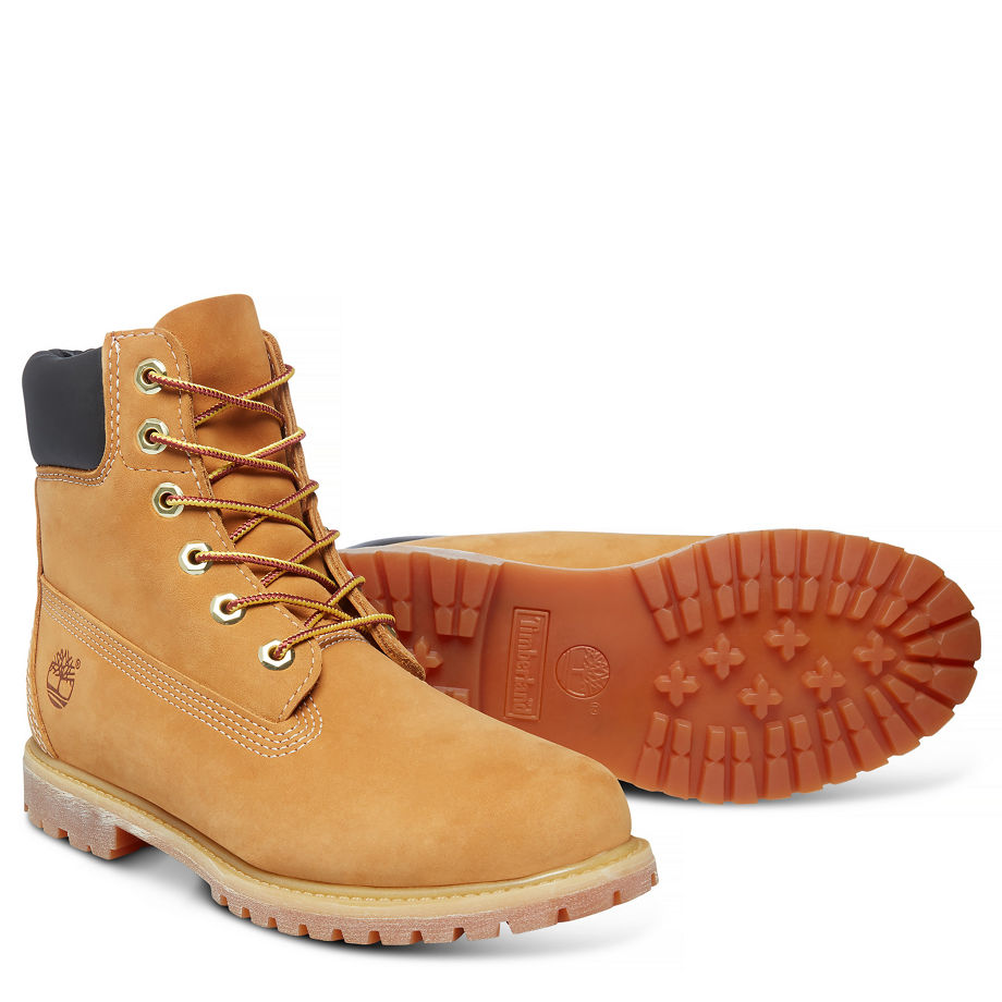 Timberland Women's Icon 6-inch Premium Boot Yellow Wheat Waterbuck