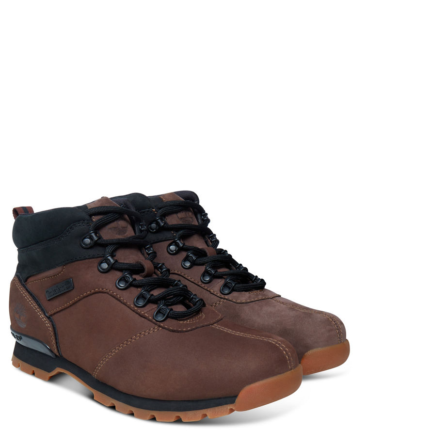 Timberland Men's Splitrock Mid Boot Brown Promo Brown Naturebuck Nubuck