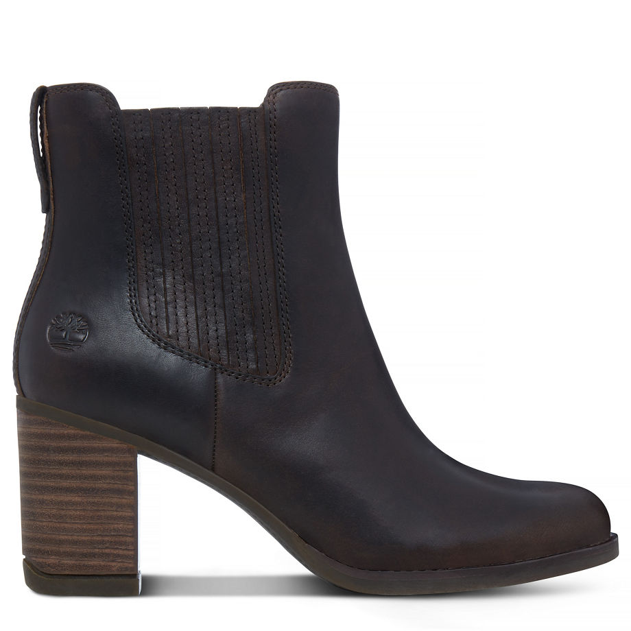 Timberland Women's Atlantic Heights Chelsea Dark Brown Canteen Forty