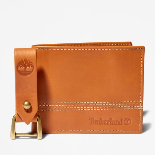 Timberland Men's Quad Wallet with Matching Fob Gift Set