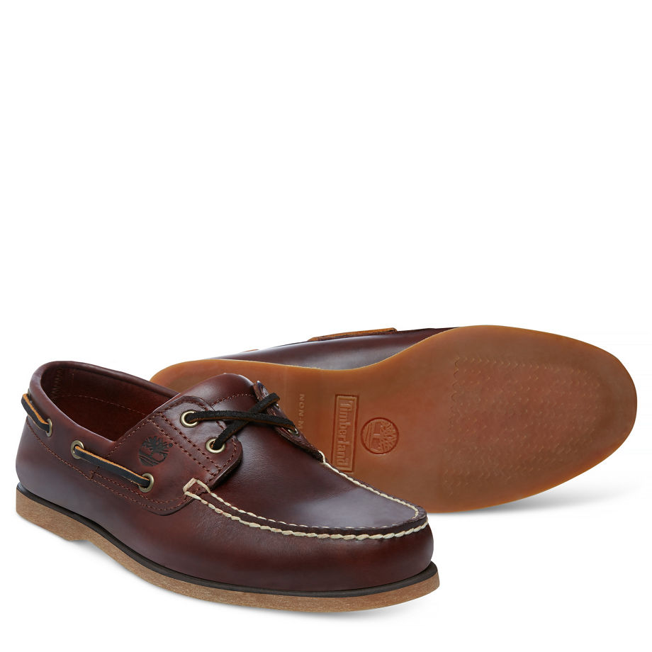Timberland Men's Classic Boat Shoe Brown Rootbeer Smooth
