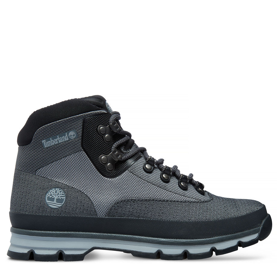 Timberland Men's Euro Hiker Mid Jacquard Grey Grey Jaquard
