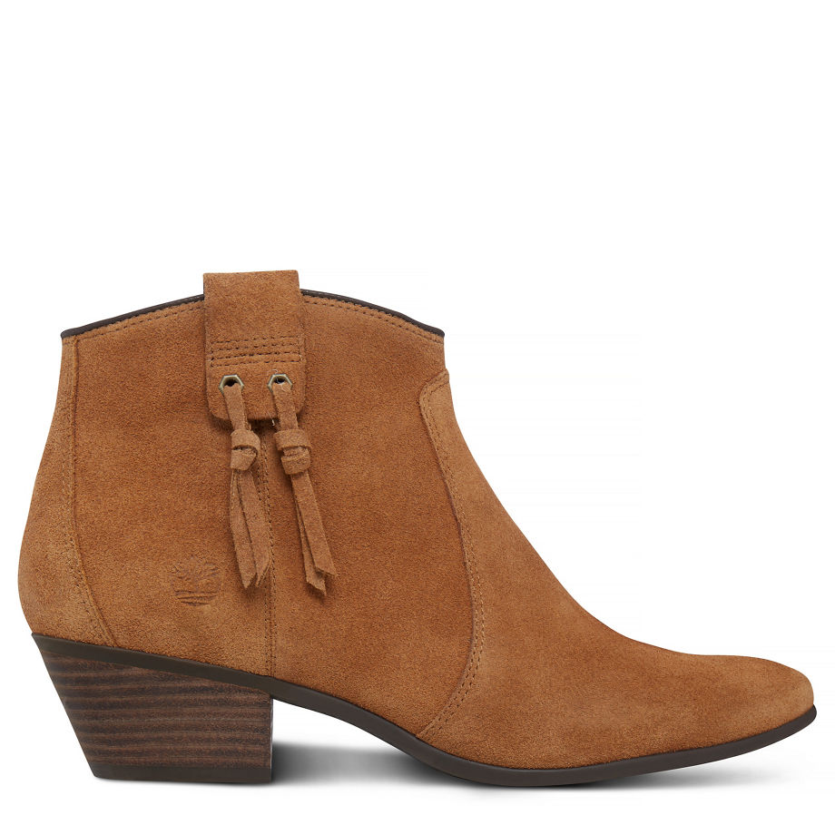 Timberland Women's Carleton Ankle Boot Tan Trapper Tan Suede