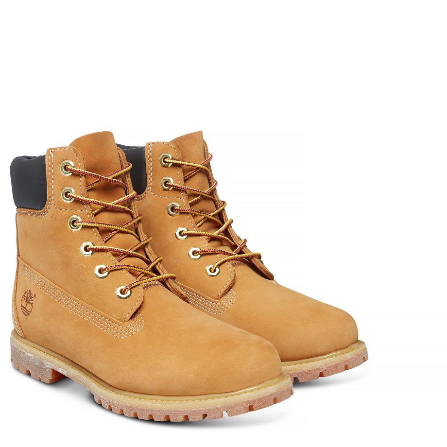 Timberland Women's Icon 6-inch Premium Boot Yellow Wheat Waterbuck