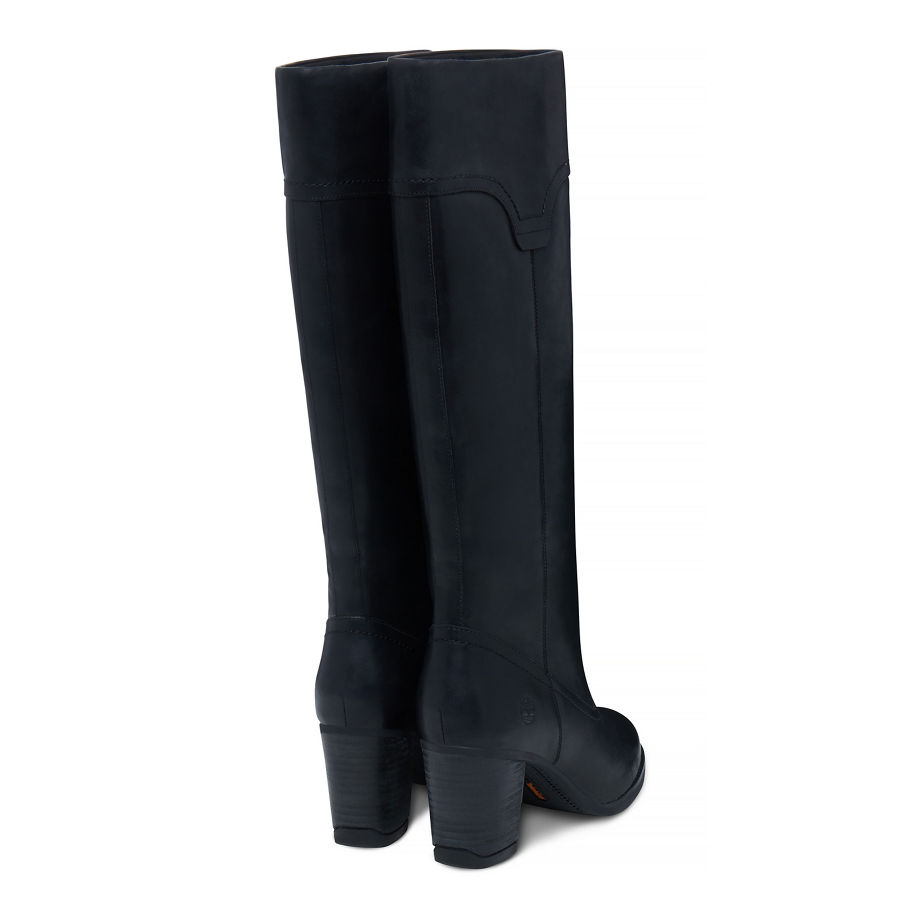 Timberland Women's Atlantic Heights Tall Boot Black Jet Black Forty