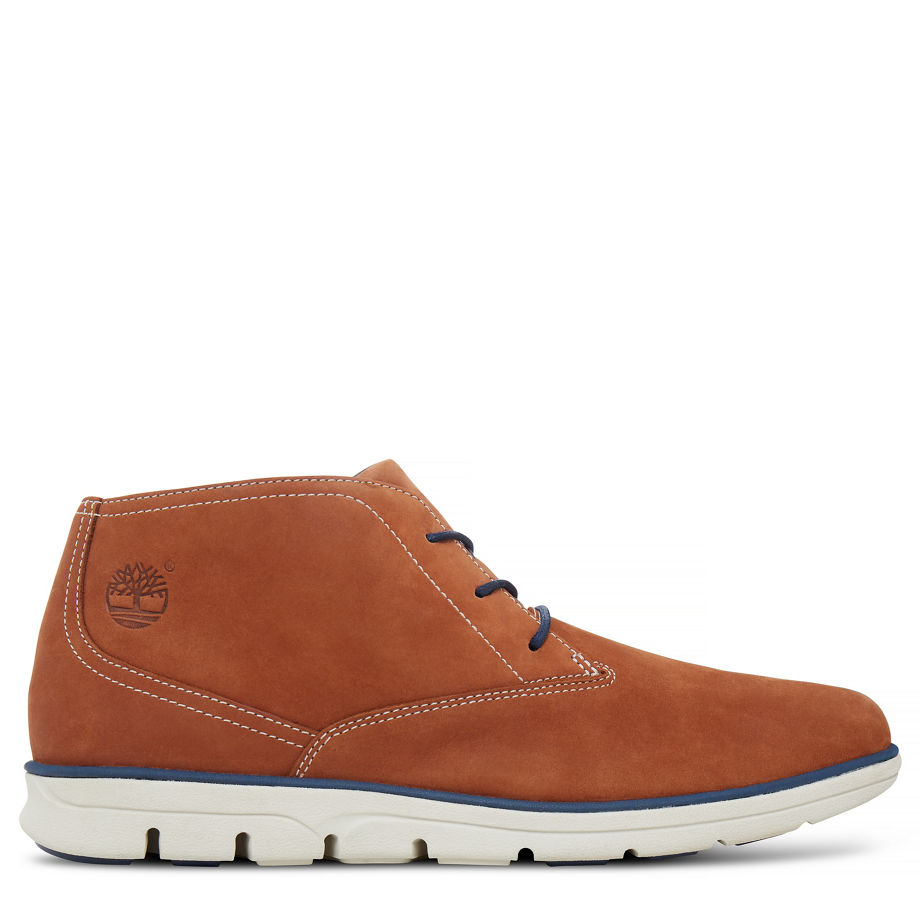Timberland Men's Bradstreet Plain Toe Chukka Copper Saddle Nubuck