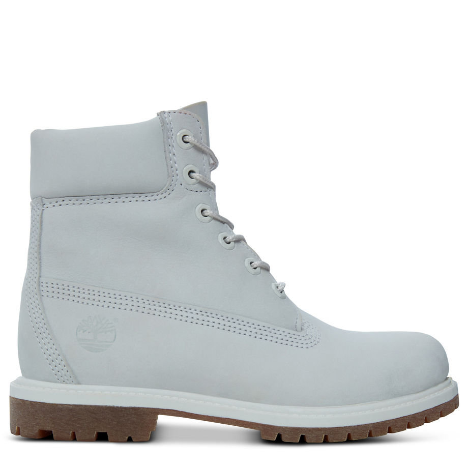 Timberland Women's Icon 6-inch Premium Boot Barely Grey Vaporous Grey Waterbuck Monochromatic