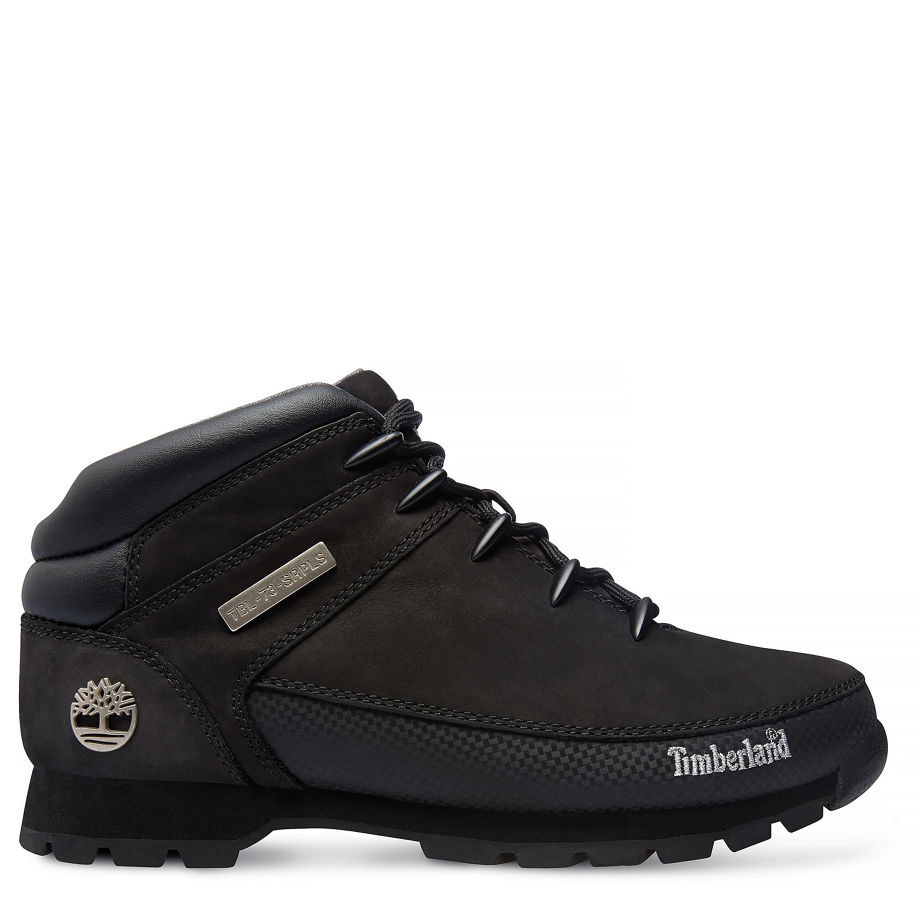 Timberland Men's Euro Sprint Hiker Black Black Nubuck