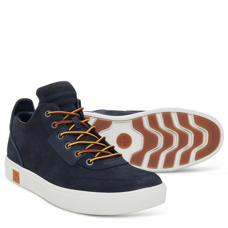 Timberland Men's Amherst High Top Chukka Navy Navy Nubuck