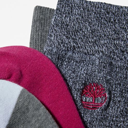 Timberland Women's 2-Pack Colorblocked Crew Socks