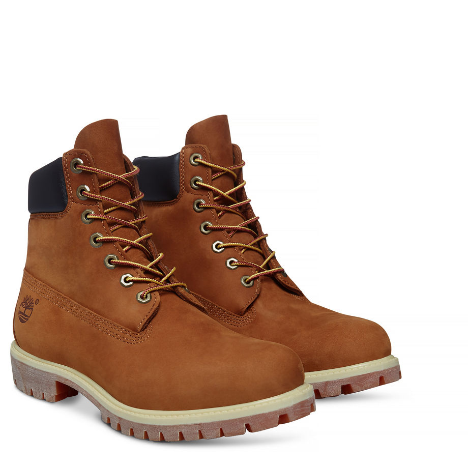 Timberland Men's 6-Inch Premium Boot Rust Rust Nubuck