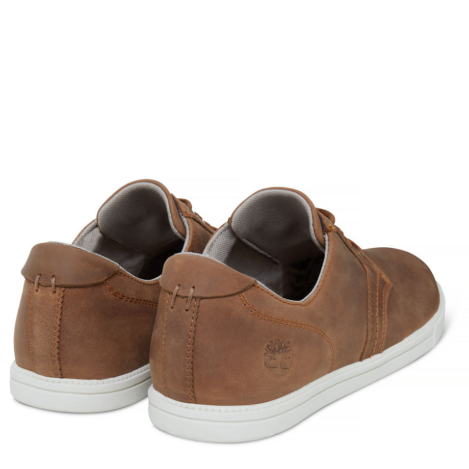 Timberland Men's Fulk Low Profile Oxford Brown Dusty Saddleback Full Grain