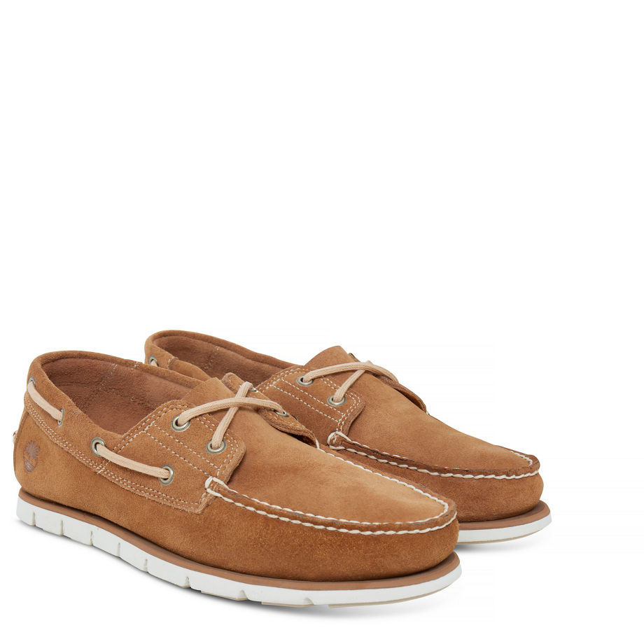Timberland Men's Tidelands Boat Shoe Tan Rubber Hammer Ii