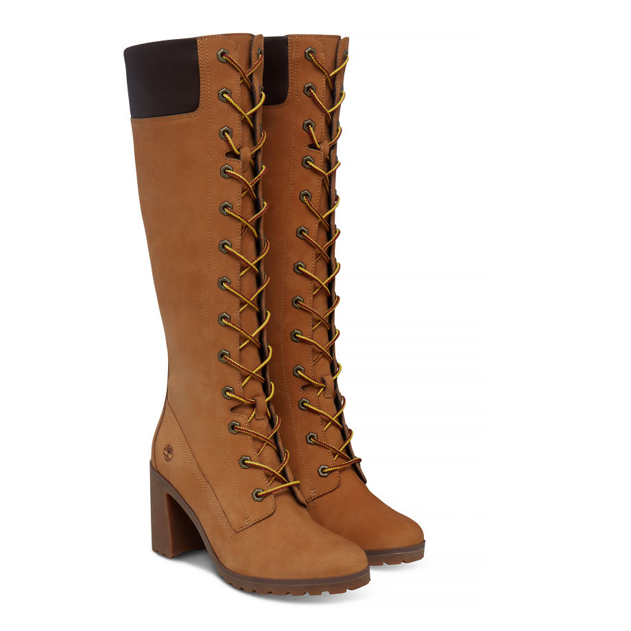 Timberland Women's Allington 14-Inch Boot Yellow Wheat Nubuck