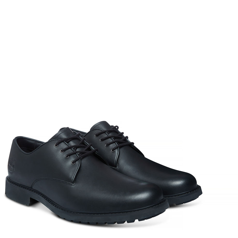 Timberland Men's Stormbuck Plain Toe Oxford Black Black Smooth