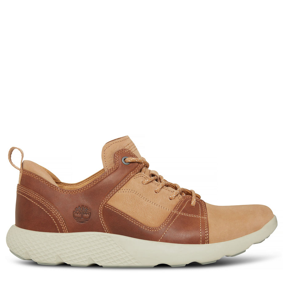 Timberland Men's Flyroam Leather Trainer Tan Doe Buttersoft