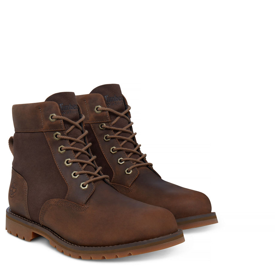 Timberland Men's Larchmont 6-inch Waterproof Boot Gaucho Saddleback