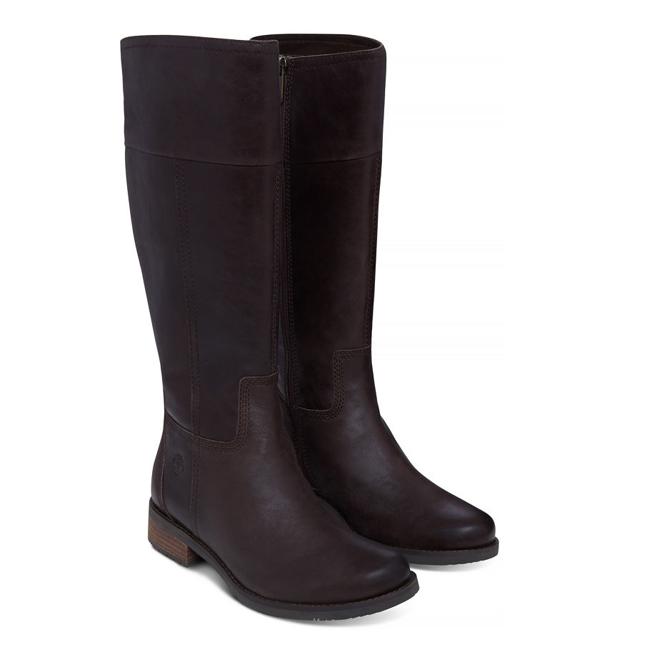 Timberland Women's Venice Park Tall Boot Vintage Brown Dark Brown Euro Vintage