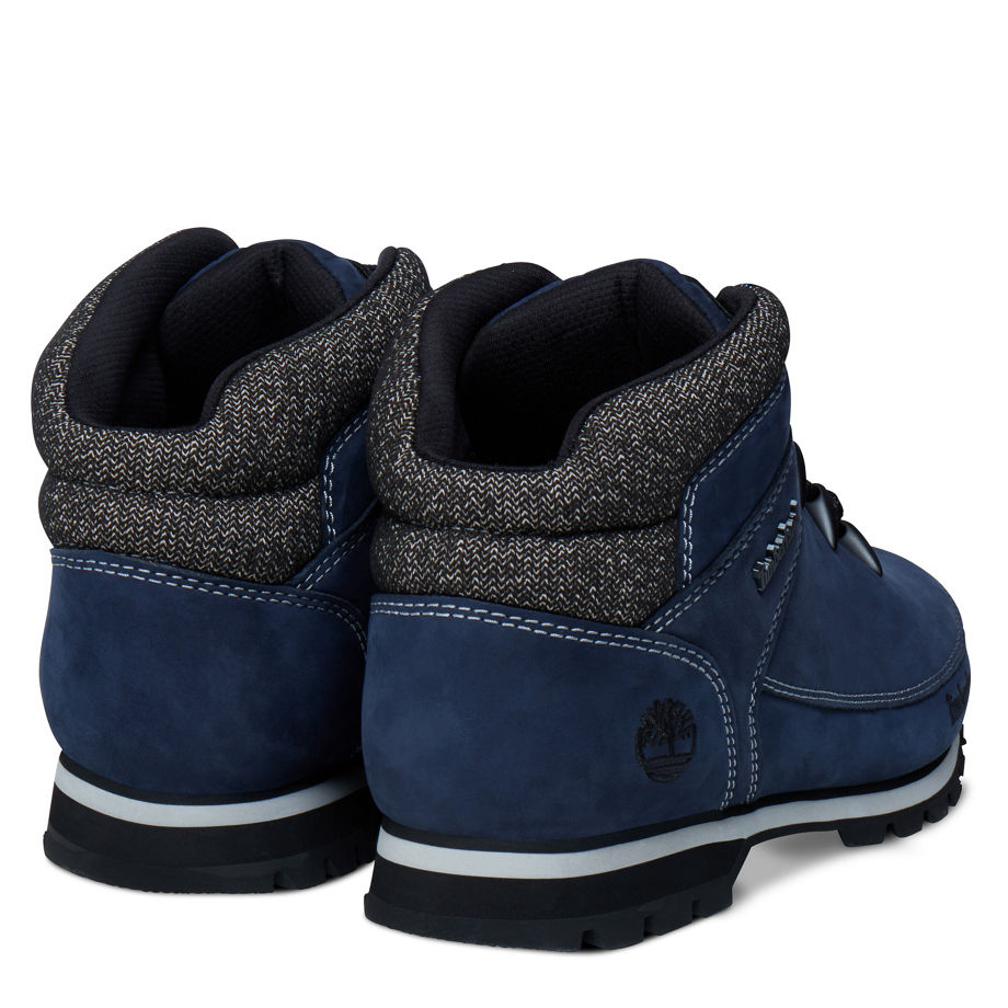 Timberland Men's Euro Sprint Hiker Mid Boot Navy Navy Naturebuck Nubuck