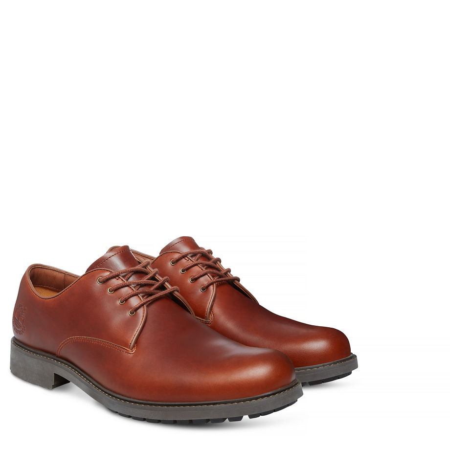 Timberland Men's Stormbuck Plain Toe Oxford Brown Tan Fg