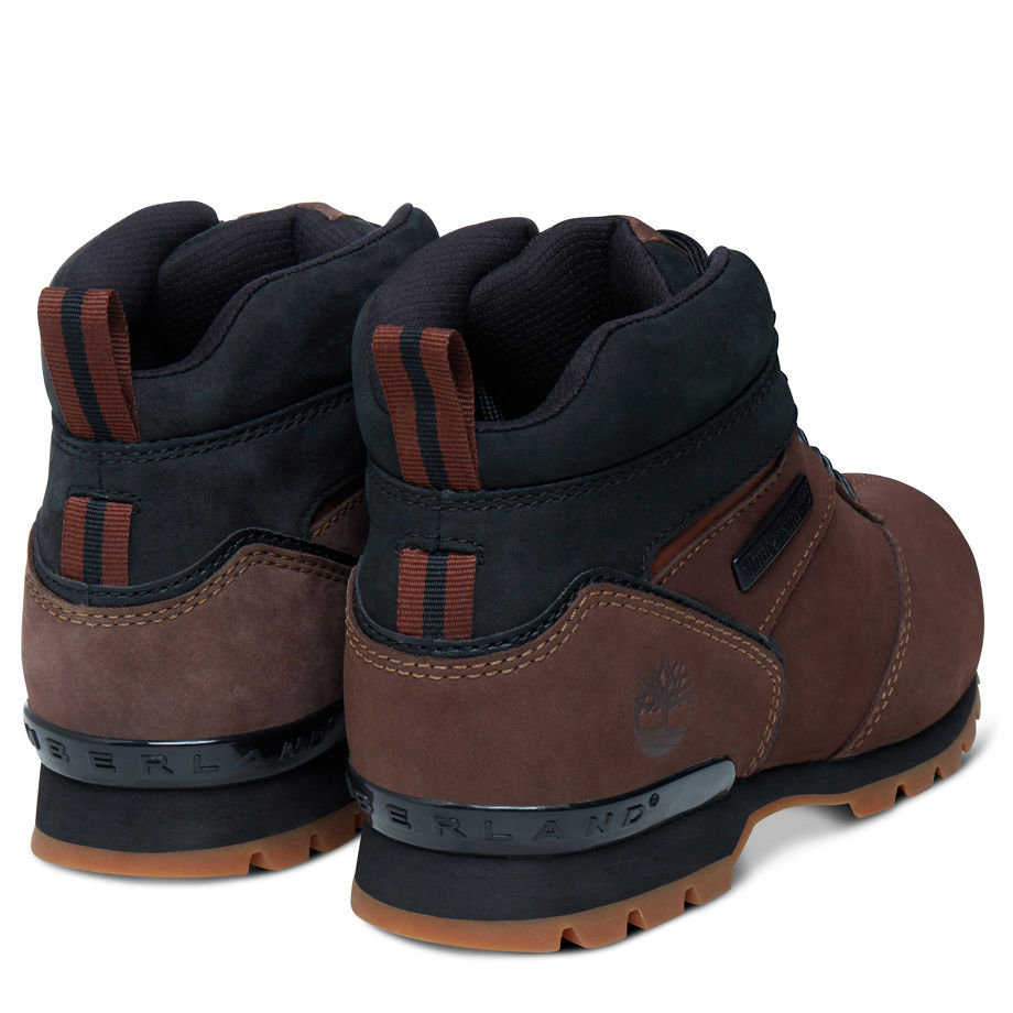 Timberland Men's Splitrock Mid Boot Brown Promo Brown Naturebuck Nubuck