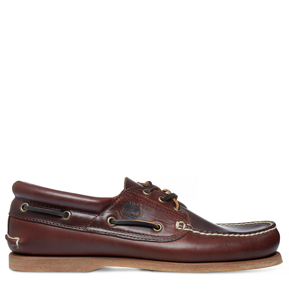 Timberland Men's Padded Collar Boat Shoe Brown