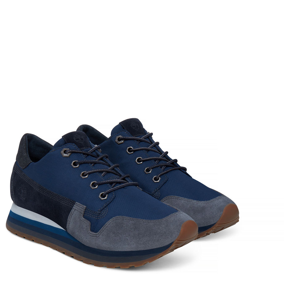 Timberland Women's Antwerp Air Trainer Vintage Blue Total Eclipse Suede (Midnight)