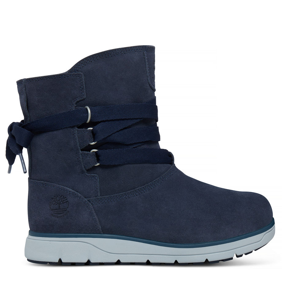 Timberland Women's Leighland Pull On Boot Dusky Blue Dark Blue