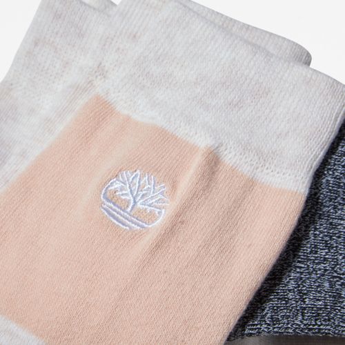 Timberland Women's 2-Pack Colorblocked Crew Socks