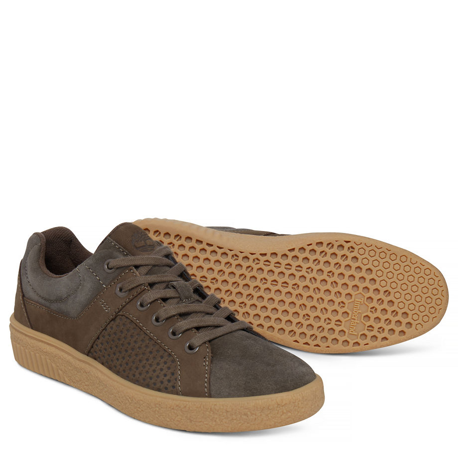 Timberland Women's Milania Oxford Trainer Greige Canteen Hammer Suede