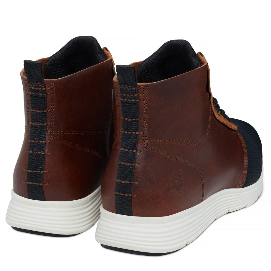 Timberland Men's Killington Leather/Fabric Chukka Brown Wheat Tbl Forty