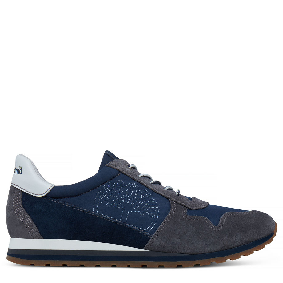 Timberland Women's Milan Flavor Trainer Blue Forged Iron/Total Eclipse Suede (Vintage Blue)