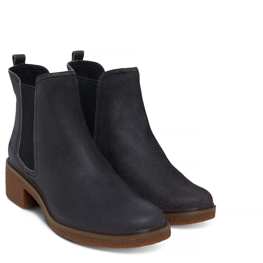 Timberland Women's Brinda Chelsea Charcoal Forged Iron Charred Suede