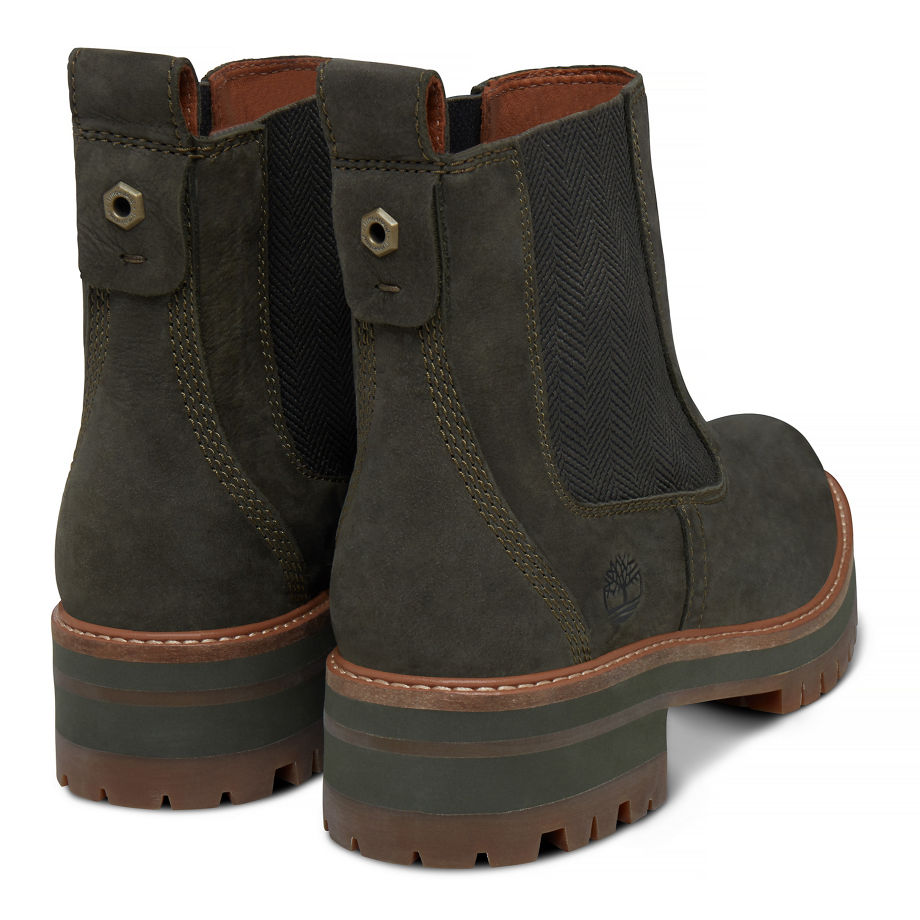 Timberland Women's Courmayeur Valley Chelsea Olive Olive Night Earthybuck