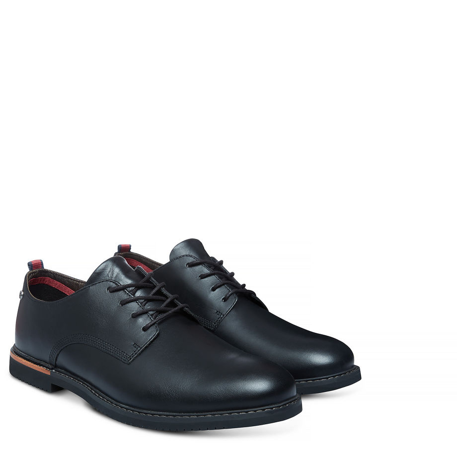 Timberland Men's Brook Park Oxford Black Black Smooth