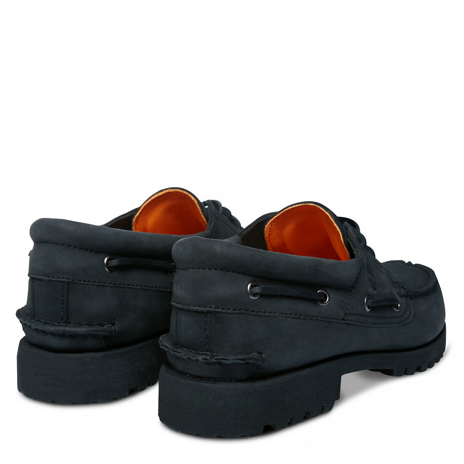 Timberland Men's 3-Eye Classic Lug Black Black Nubuck