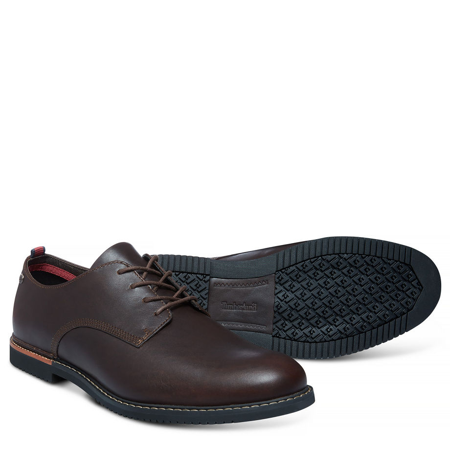 Timberland Men's Brook Park Oxford Brown Brown Smooth