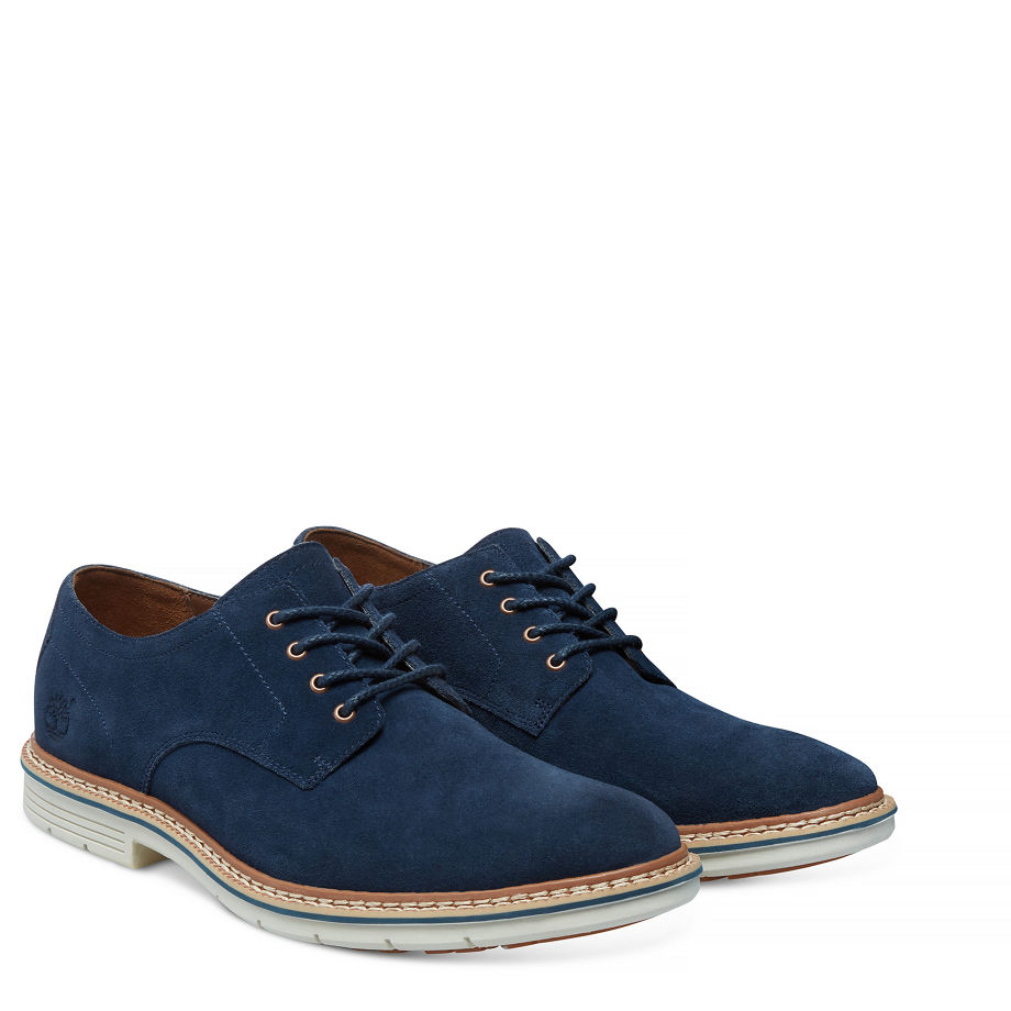 Timberland Men's Naples Trail Smart Oxford Navy Black Iris Silk Suede