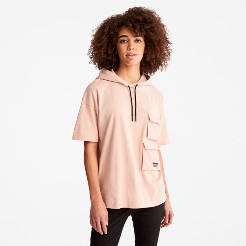 Timberland Women's Progressive Utility Pocket Hoodie T-Shirt