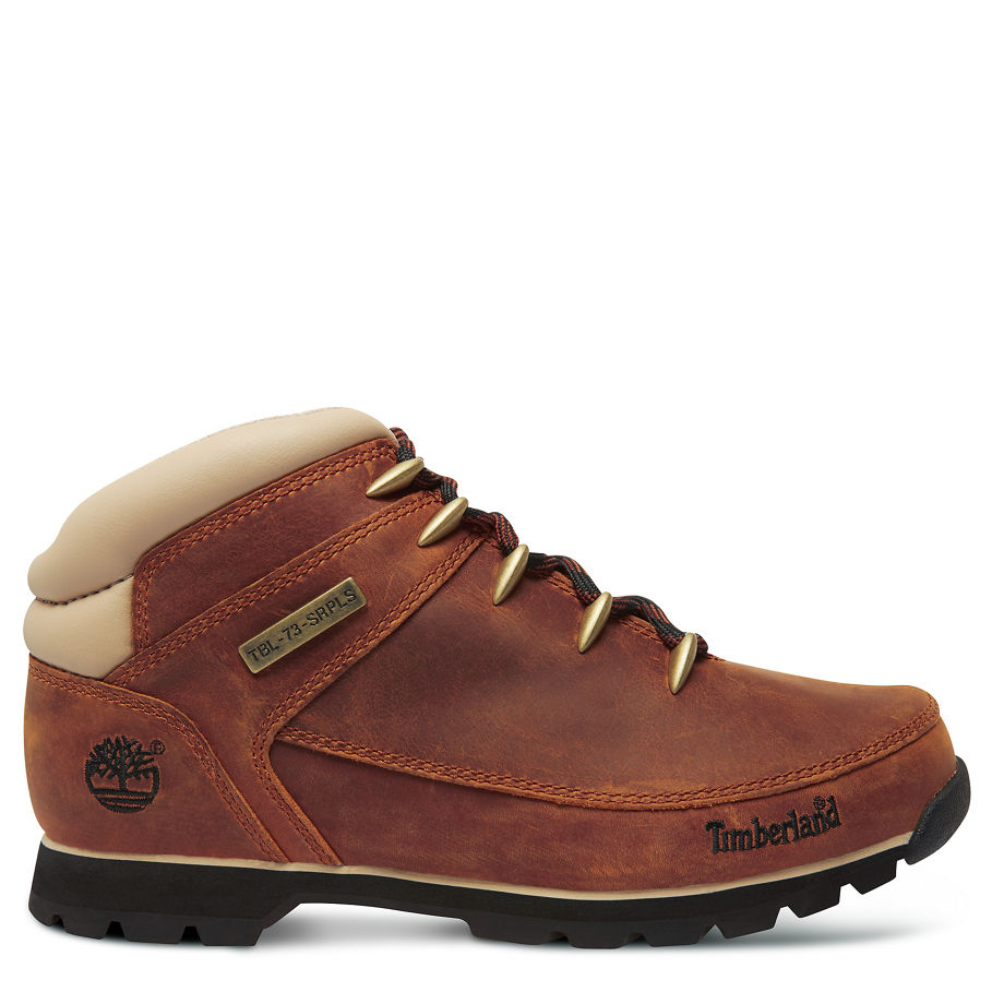 Timberland Men's Euro Sprint Hiker Brown Red Brown