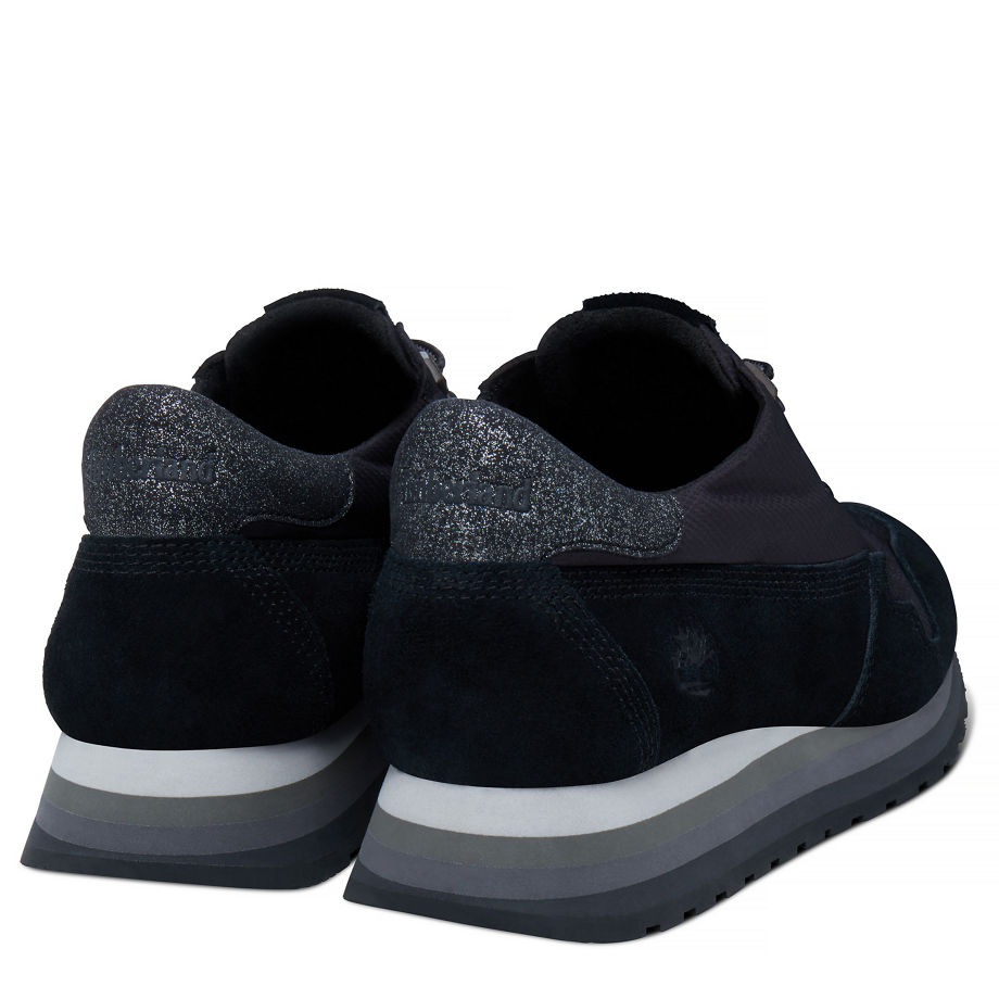 Timberland Women's Antwerp Air Trainer Black Jet Black Suede